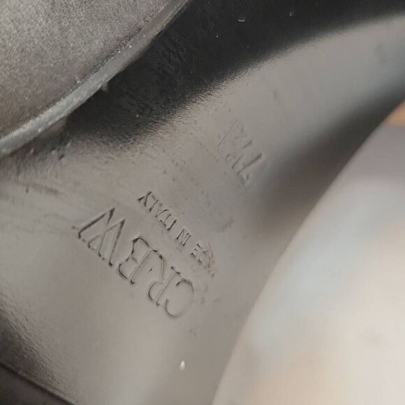 J. Crew Knee High Block Heel Boots Women's Size 7.5 Made In Italy Charcoal Gray - Picture 11 of 11